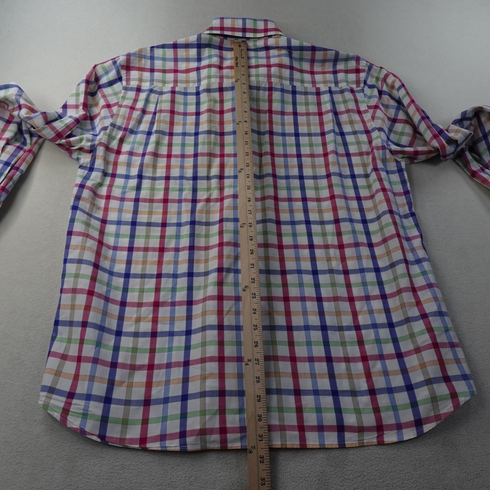 Paul & Shark Yachting Shirt Mens 44 Soft Touch Plaid Button Down Long Sleeve - Picture 11 of 13